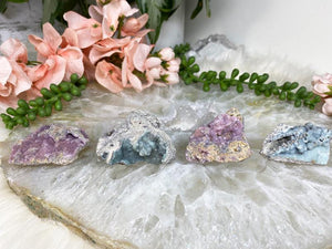 Contempo Crystals - Pastel pink blue smithsonite stone - Image 2