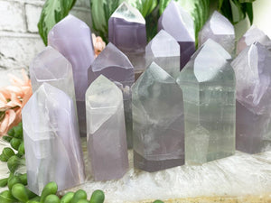 Contempo Crystals - Pastel-Purple-Green-Fluorite-Points - Image 1