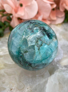 Contempo Crystals - Peruvian-Quartz-Chrysocolla-Sphere - Image 6