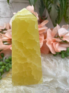 Contempo Crystals - Pineapple-Yellow-Calcite-Obelisk-Point - Image 6