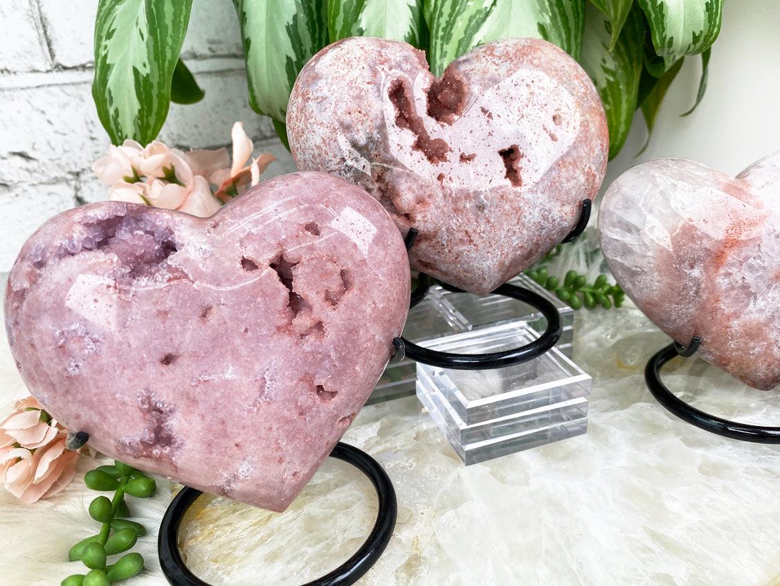 Pink-Amethyst-Hearts-on-Stands