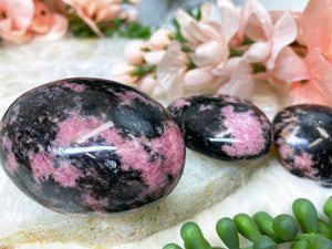 Contempo Crystals -    Pink-Black-Madagascar-Rhodonite-Stones-for-Sale - Image 1