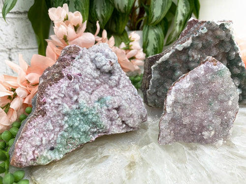 Pink-Cobalto-Calcite-Malachite