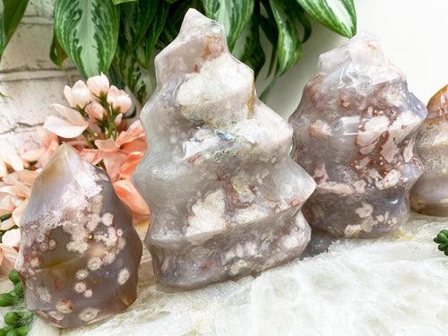 Pink-Flower-Agate-Flame-Point-Crystals-for-Sale