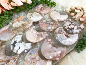 Contempo Crystals - Pink-Purple-Flower-Agate-Moons - Image 9