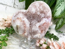 Load image into Gallery: Contempo Crystals - Pink-Quartz-Agate-Crystal-Heart-Carving - Image 1