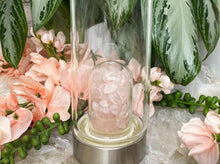 Load image into Gallery: Contempo Crystals - Pink-Rose-Quartz-Crystal-Water-Bottle-Glass - Image 8
