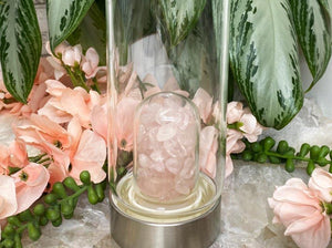 Contempo Crystals - Pink-Rose-Quartz-Crystal-Water-Bottle-Glass - Image 8