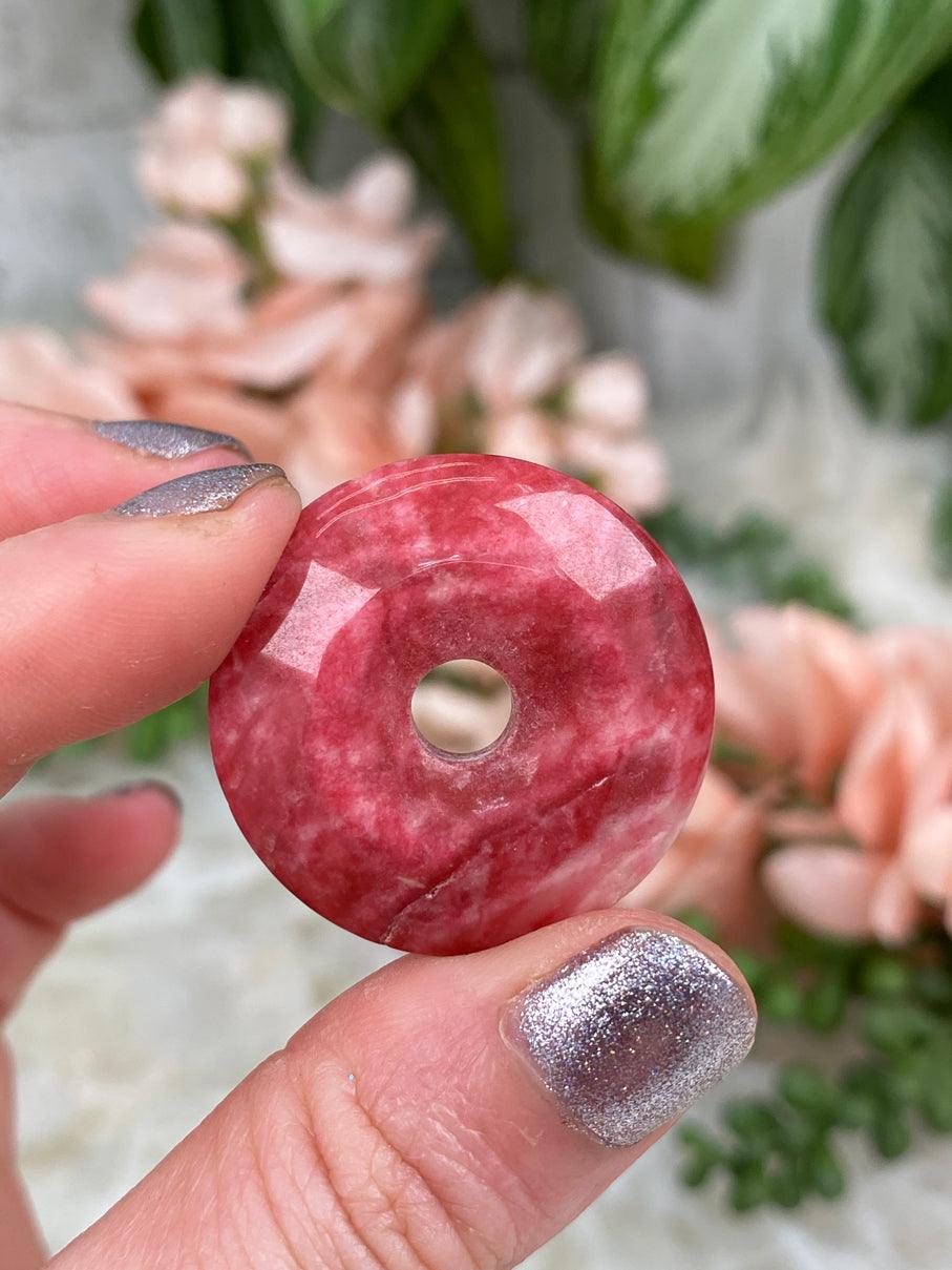 Pink-Thulite-Stone-Donut