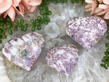 Load image into Gallery: Contempo Crystals - Pink-Tourmaline-Purple-Lepidolite-Hearts - Image 3