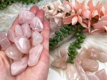 Load image into Gallery: Contempo Crystals - ink-Tumbled-Rose-Quartz-Crystals-for-sale. - Image 3