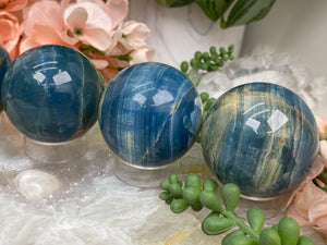 Contempo Crystals - Polished-Blue-Onyx-sphere-Crystal-for-sale - Image 2