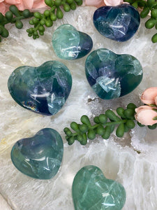 Contempo Crystals - Vibrant-Blue-Green-Polished-Mexico-Fluorite-Crystal-Hearts - Image 7