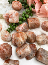 Load image into Gallery: Contempo Crystals - Tumbled-Polished-Orange-Sunstone-for-sale - Image 2