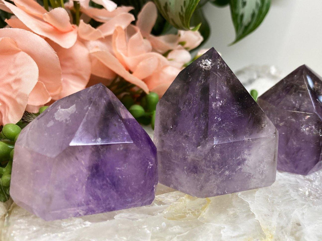 Contempo Crystals - Polished phantom amethyst crystal points - Image 1