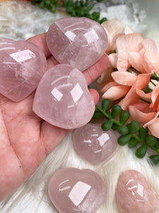 Contempo Crystals - Rose-Quartz-Heart-Crystal-Worry-Stones-Polished - Image 2