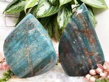 Load image into Gallery: Contempo Crystals - Polished-Teal-Aventurine-Flame-Crystal - Image 1