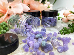 Contempo Crystals - Purple-Grape-Agate-Balls-Crystal-Jar-for-Sale - Image 1