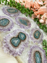 Load image into Gallery: Contempo Crystals - Purple-Green-Amethyst-Stalactite-Slices - Image 5