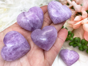 Contempo Crystals -     Purple-Kunzite-Crystal-Heart-Pocket-Stones - Image 1