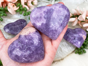 Contempo Crystals - Purple-Lepidolite-Hearts - Image 1