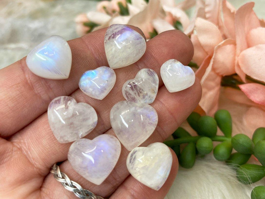Contempo Crystals - Moonstone Heart Cabochons - Image 1