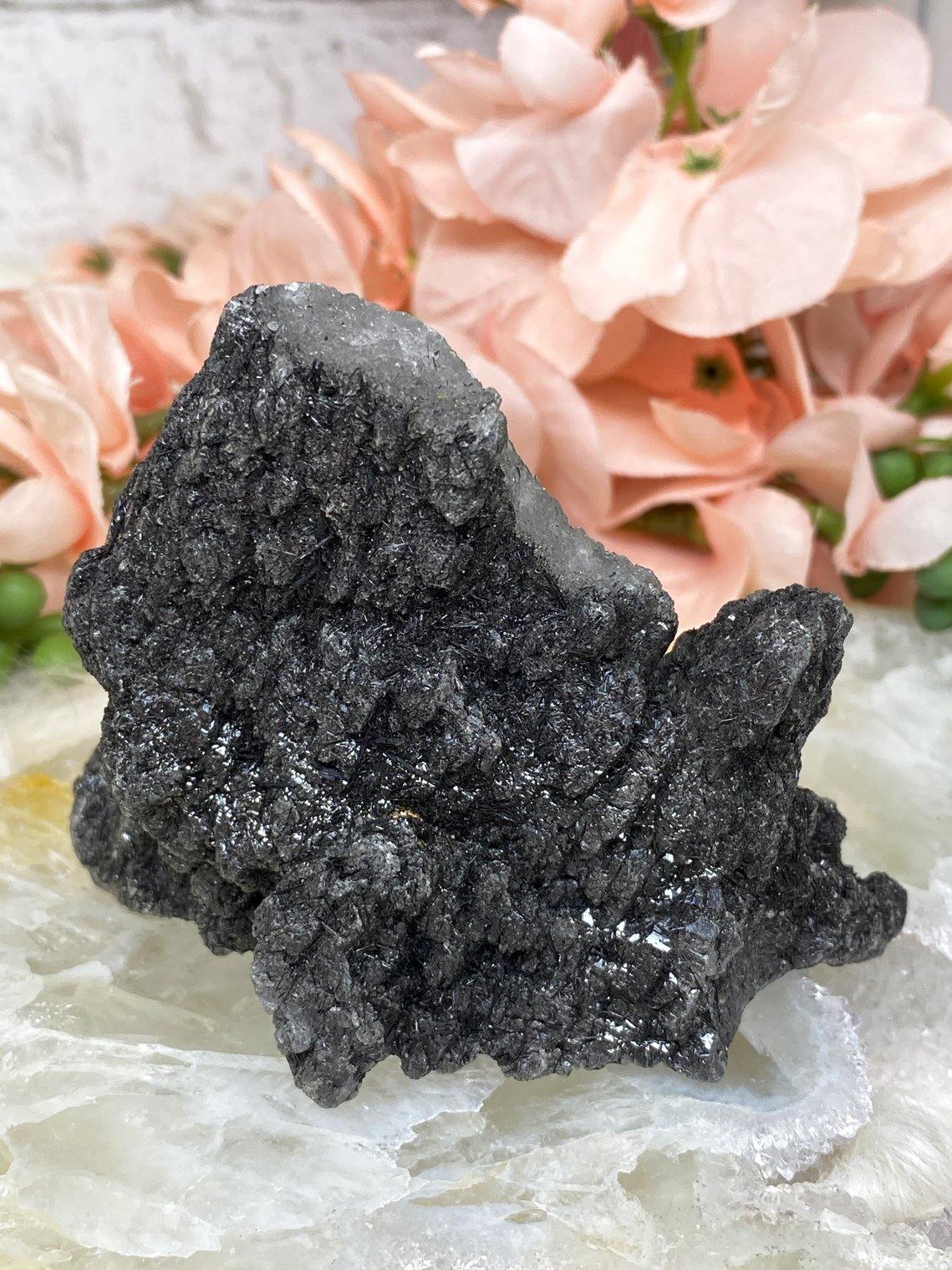 black tourmaline in quartz