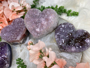Contempo Crystals - Raw-Cluster-Amethyst-Crystal-Heart-Carvings - Image 7