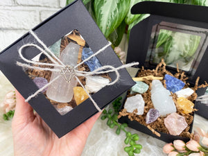 Contempo Crystals - Selenite Tower & Raw Crystals Gift Set - Image 3