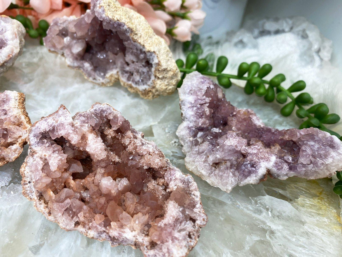 Raw-Crystal-Cluster-Pink-Amethyst-Geode