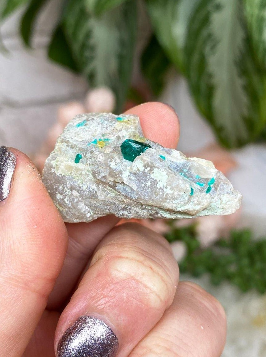 Raw-Dioptase-on-quartz-from-Nambia-Crystal-Specimens