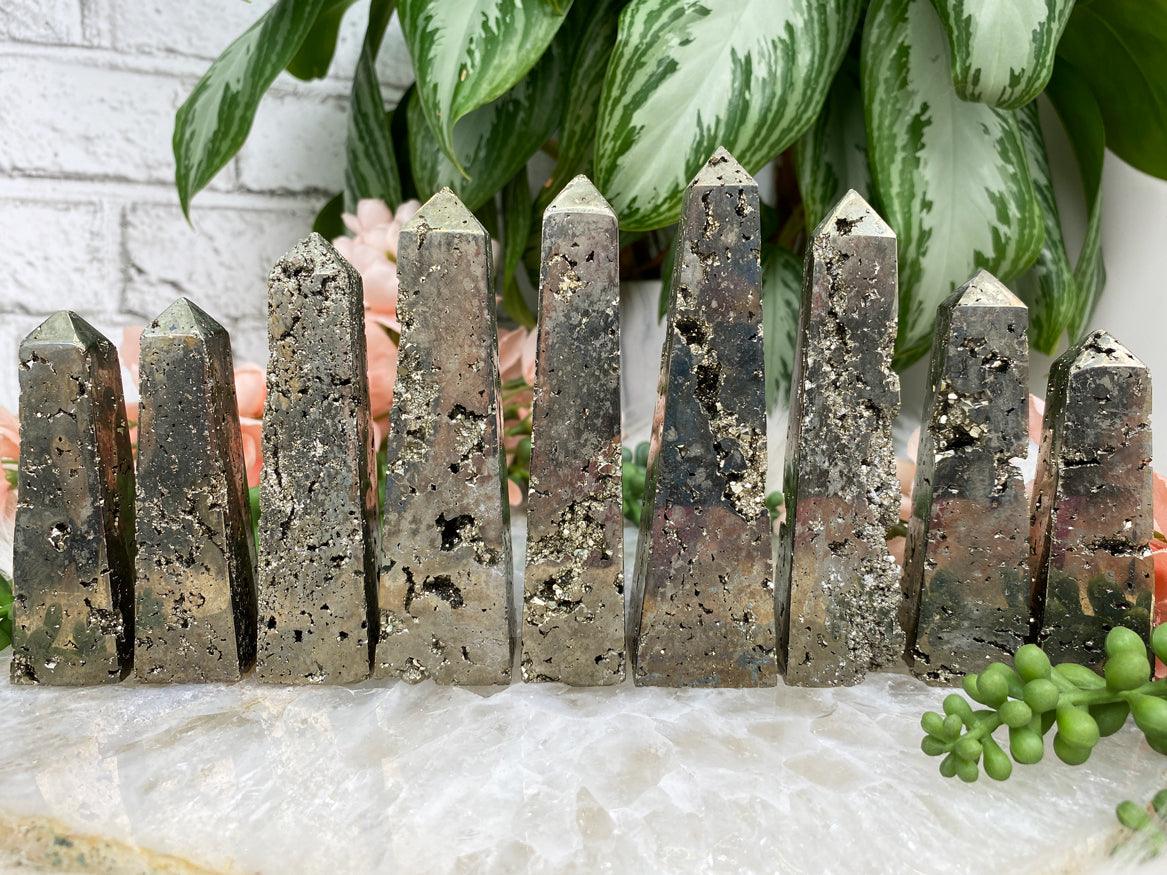 Raw-Gold-Pyrite-Obelisk-Points-for-Sale