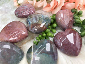 Contempo Crystals - Red-Blue-Fancy-Jasper-Heart-Crystals - Image 3
