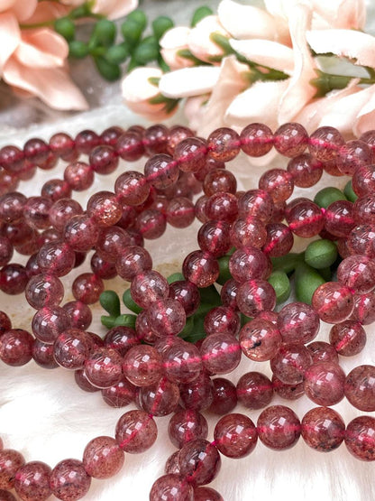 Red-Strawberry-Quartz-Bracelets