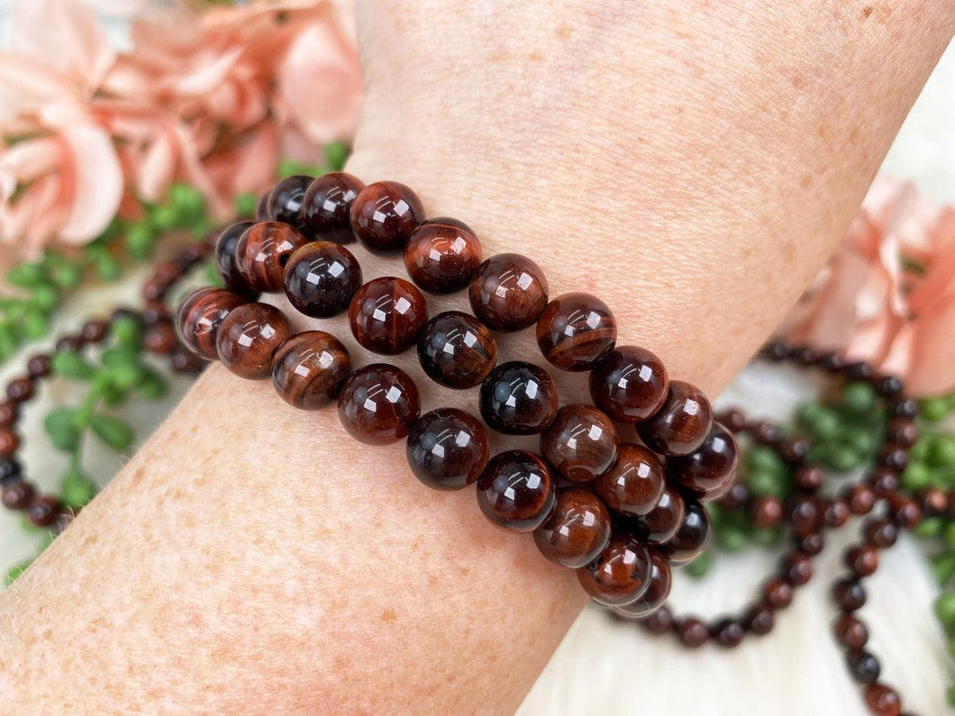 Red Tiger Eye Bracelet To Boost Motivation And Increase Self Confidence  (Certified) - Crystals Store