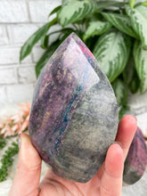 Load image into Gallery: Contempo Crystals - Rhodonite-Flame-with-Blue-Kyanite - Image 8