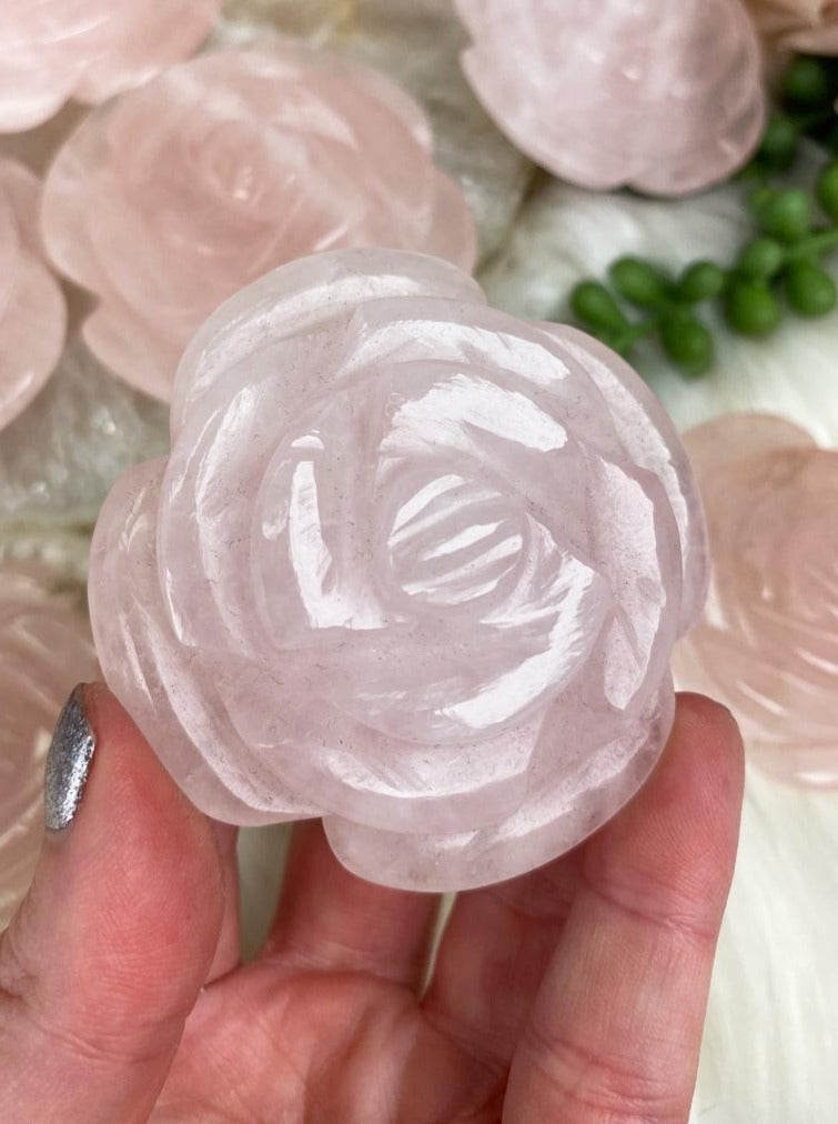 Rose-Quartz-Rose-Carving-for-Sale