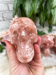 Contempo Crystals - Salmon-Pink-Calcite-Skull - Image 8