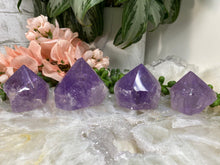 Load image into Gallery: Contempo Crystals - Adorable standing amethyst flames with a great vibrant purple color.  - Image 8