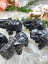 Load image into Gallery: Contempo Crystals - Silver-Black-Larvikite-Elephant-Crystal - Image 4