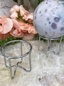 Contempo Crystals - Simple-Silver-Metal-Crystal-Sphere-Stands - Image 5