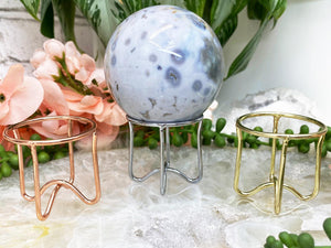 Contempo Crystals - Simple-Metal-Crystal-Sphere-Stands-for-Sale - Image 1