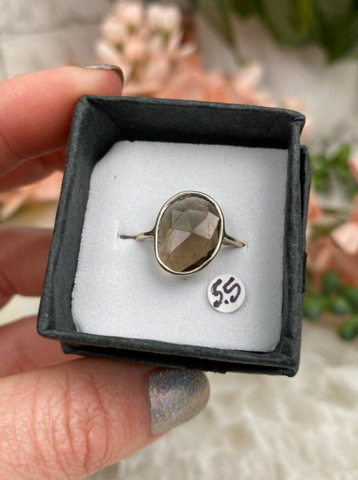 Size-5.5-Faceted-Smoky-Quartz-Ring-Silver