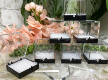 Load image into Gallery: Contempo Crystals - Small black clear plastic perky box display case for crystal mineral specimens - Image 2