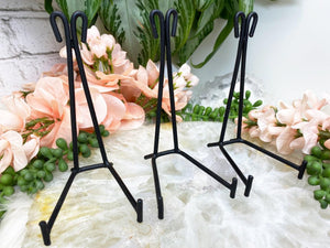 Contempo Crystals - Small-Black-Metal-Easel-Crystal-Stand - Image 1