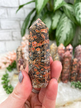 Load image into Gallery: Contempo Crystals - Small-Black-Red-Leopard-Jasper-Point - Image 15