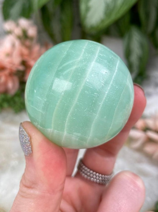 Small-Green-Pistachio-Calcite-Sphere
