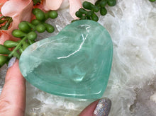 Load image into Gallery: Contempo Crystals - Small-Mint-Green-Blue-Fluorite-Crystal-Heart-Bowl - Image 4