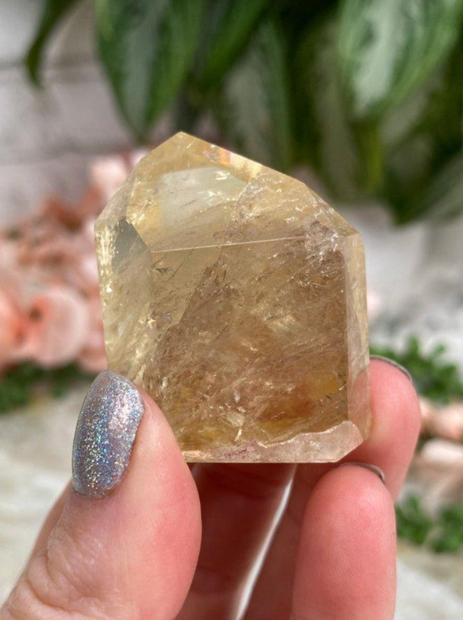 Small-Polished-Natural-Citrine-Point