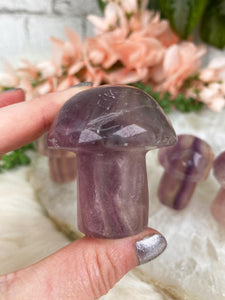 Contempo Crystals - Small-Purple-Fluorite-Mushroom - Image 8